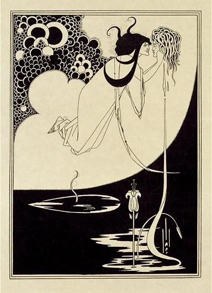 THE CLIMAX, FROM A PORTFOLIO OF AUBREY BEARDSLEY’S DRAWINGS ILLUSTRATING “SALOME” BY OSCAR WILDE