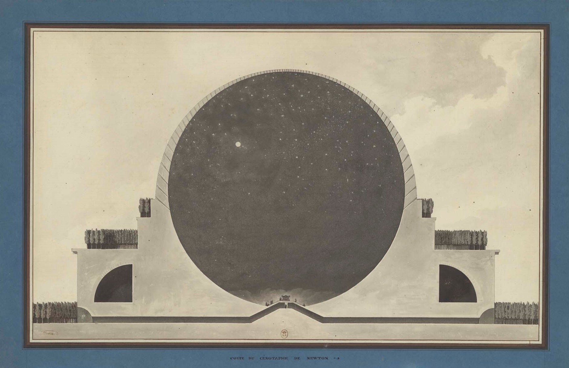 Cross Section of Newton's Cenotaph